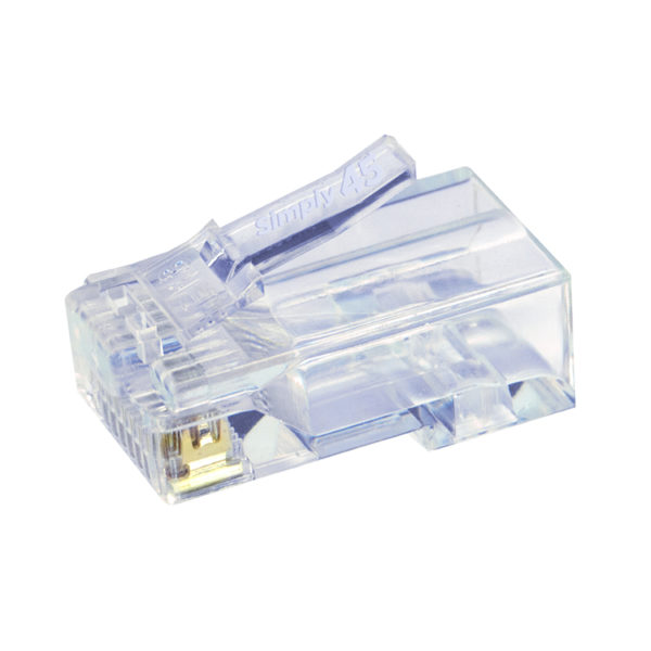 S45-1000 - Simply45® Cat5e Unshielded Standard Series RJ45 Modular Plugs 100 pc/Jar - Image 2