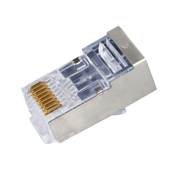 S45-1050 - Simply45® Cat5e Shielded Internal Ground Standard Series RJ45 Modular Plugs. 50 pc Clamshell - Image 3