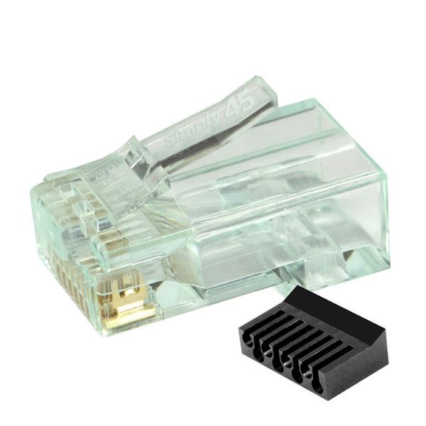 S45-1100 - Simply45® Cat6 Unshielded Standard Series RJ45 Modular Plugs. 100 pc/Jar - Image 2