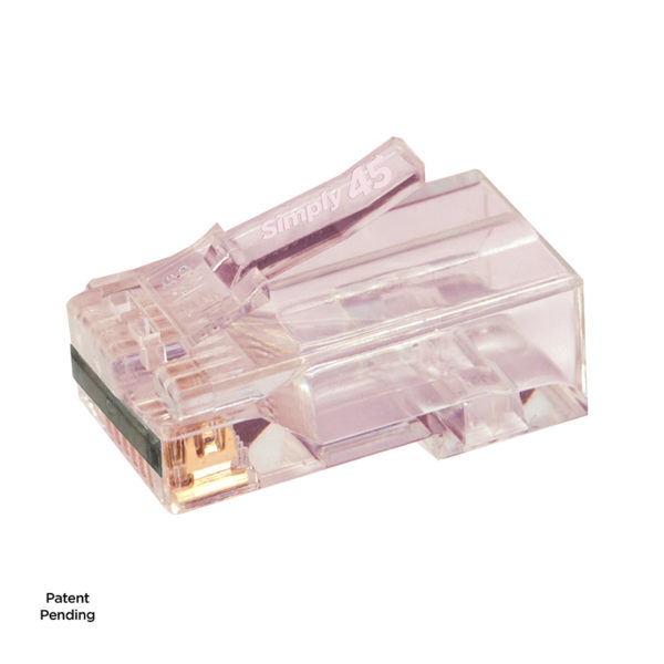 S45-1700P - Simply45® ProSeries Cat6/6a Unshielded Pass-Through RJ45 Modular Plugs with Cap45® 100 pc/Jar - Image 2