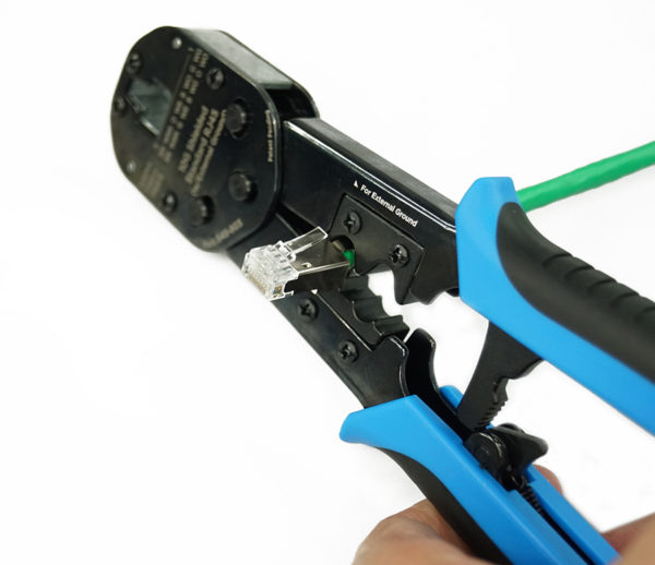 S45-C250 – Universal RJ45 Crimp Tool for Standard Shielded w/External Ground, No Secondary Strain Relief - 1ea/Blister Card - Image 4