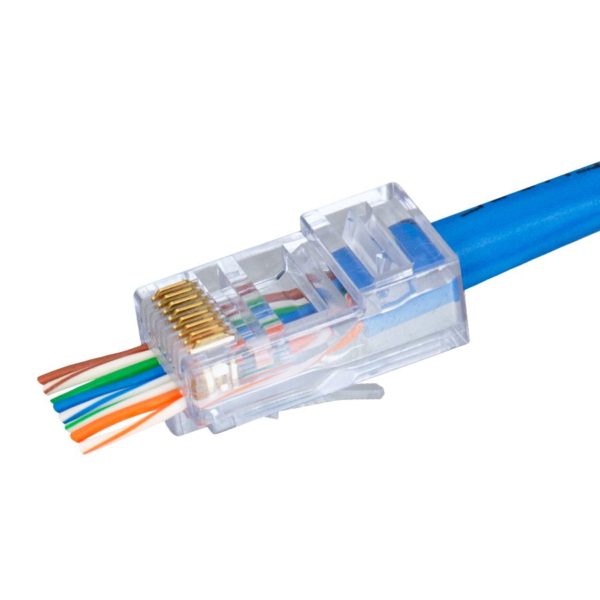 S45-1505 - Cat5e Unshielded - Pass Through RJ45 - 500 Plugs - Image 3