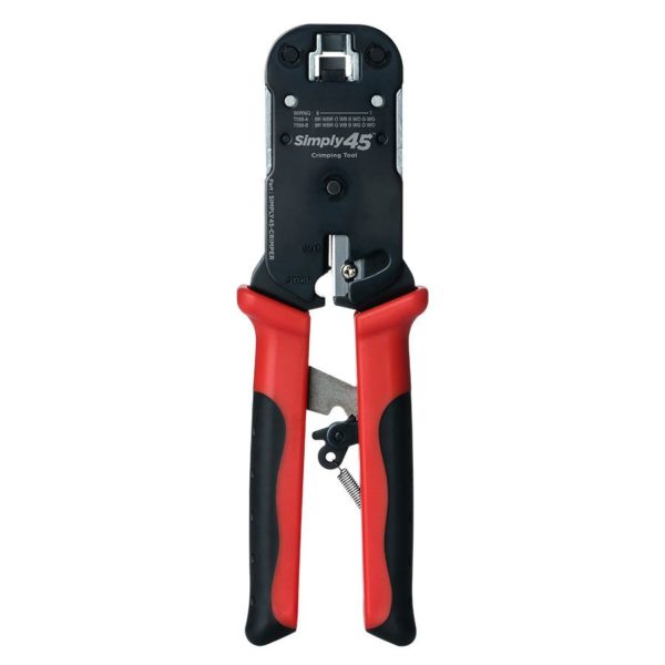 S45-C100 – Simply45® RJ45 Crimp Tool for all S45 UTP & STP Pass-Through & Standard Connectors - 1 ea./Blister Card