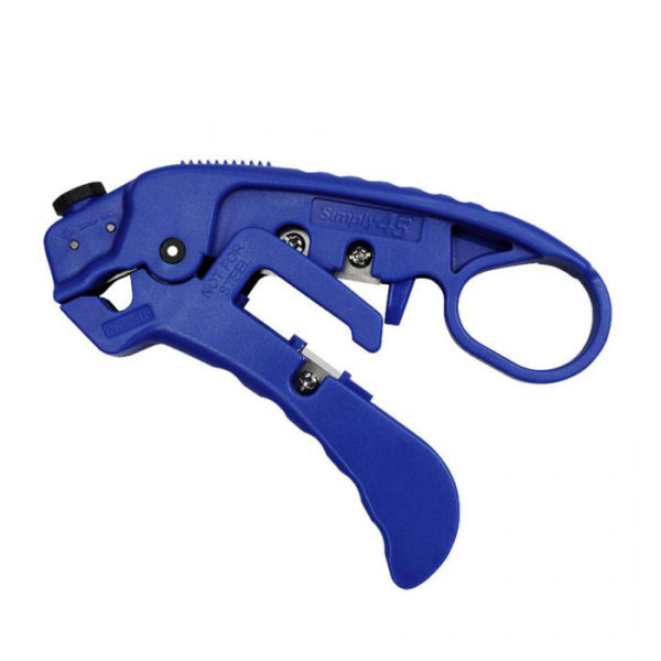 S45-S01BL – Blue Adjustable LAN Cable Stripper for Shielded & Unshielded Cat5e/6/6a/7a - 1 ea./Blister Card