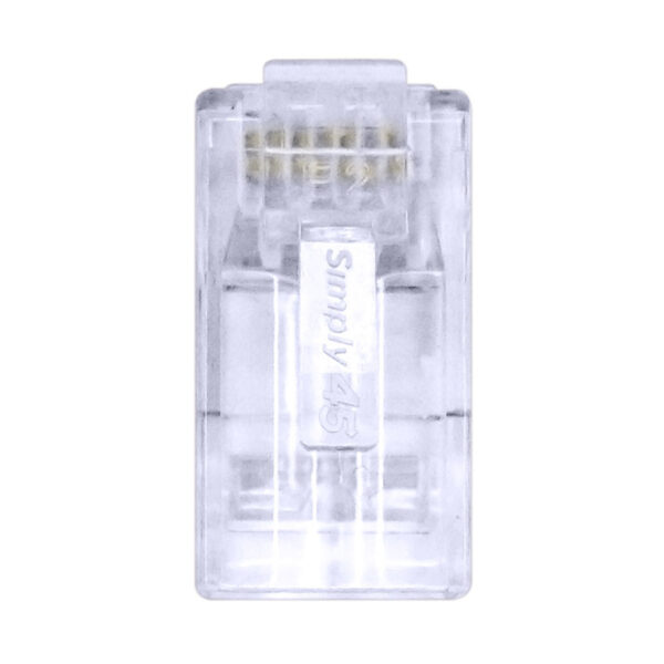 S45-1501P - Simply45® ProSeries Cat5e Unshielded Pass-Through RJ45 Modular Plugs with Cap45® 50 pc Clamshell - Image 5