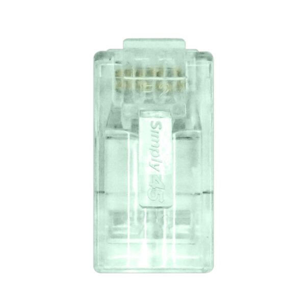 S45-1601P - Simply45® ProSeries Cat6 Unshielded Pass-Through RJ45 Modular Plugs with Cap45® 50 pc Clamshell - Image 5