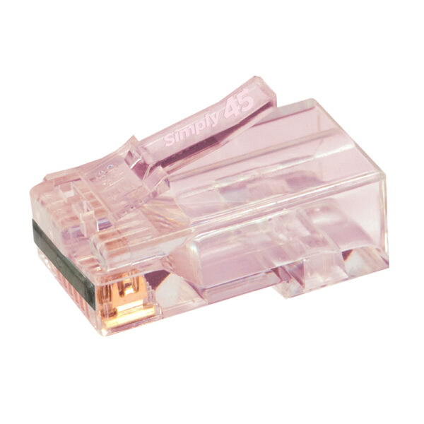 S45-1701P - Simply45® ProSeries Cat6/6a Unshielded Pass-Through RJ45 Modular Plugs with Cap45® 50 pc Clamshell - Image 4