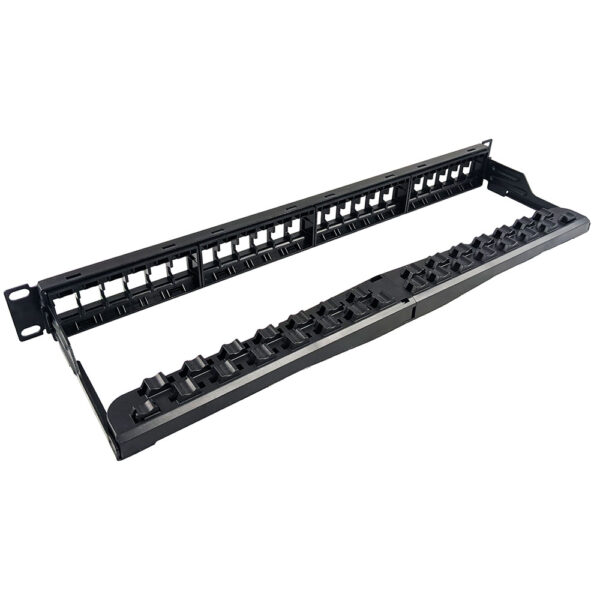 S45-2024U - Unloaded 24 Port Unshielded Keystone Patch Panel - Image 2