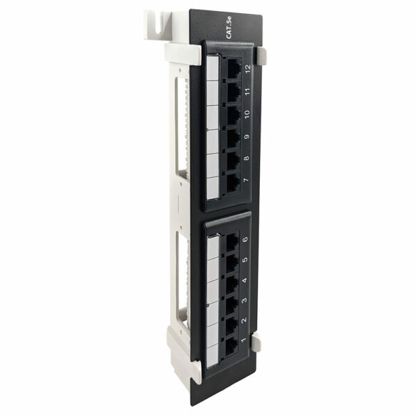 S45-2512 - 12-Port Wall Mount Cat5e UTP Patch Panel - Image 2