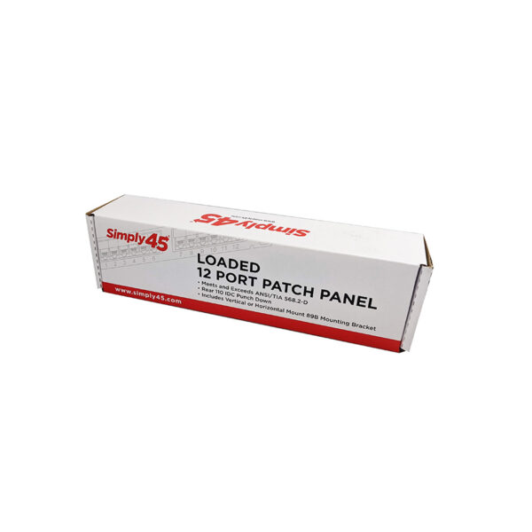 S45-2512 - 12-Port Wall Mount Cat5e UTP Patch Panel - Image 6