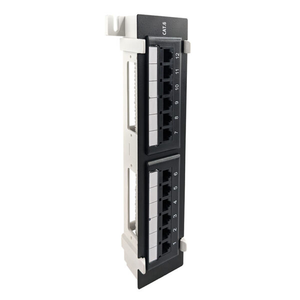 S45-2612 - 12-Port Wall Mount Cat6 UTP Patch Panel - Image 2