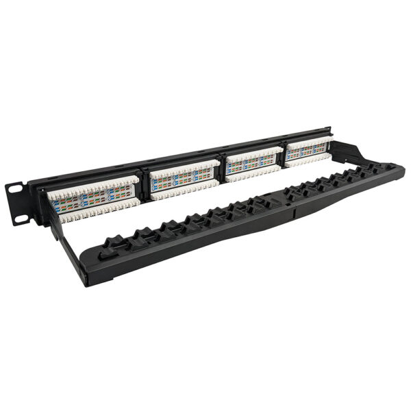 S45-2624 - 24 Port Loaded - Cat6 UTP Patch Panel - Image 2
