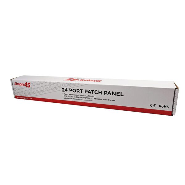 S45-2624 - 24 Port Loaded - Cat6 UTP Patch Panel - Image 4