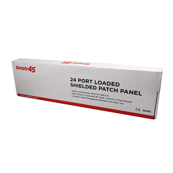 S45-2724S - 24 Port Loaded Shielded Patch Panel - Image 3