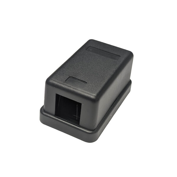 S45-3101B - 1 port Surface Mount Box, Black