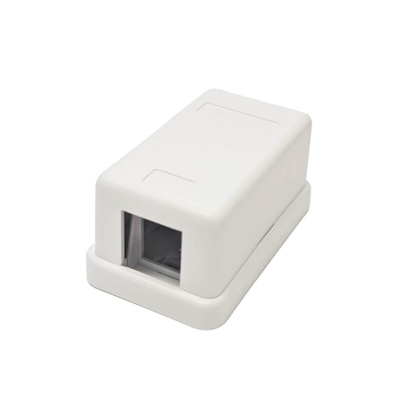 S45-3101W - 1 port Surface Mount Box, White