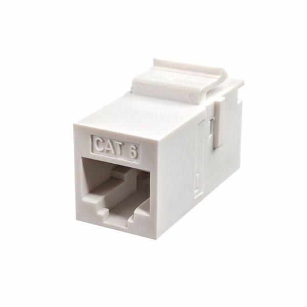 S45-3260W-25 - Cat6 Unshielded Keystone Feed-Thru Coupler - White - 1EA/Bag, 25/Pack - Image 3