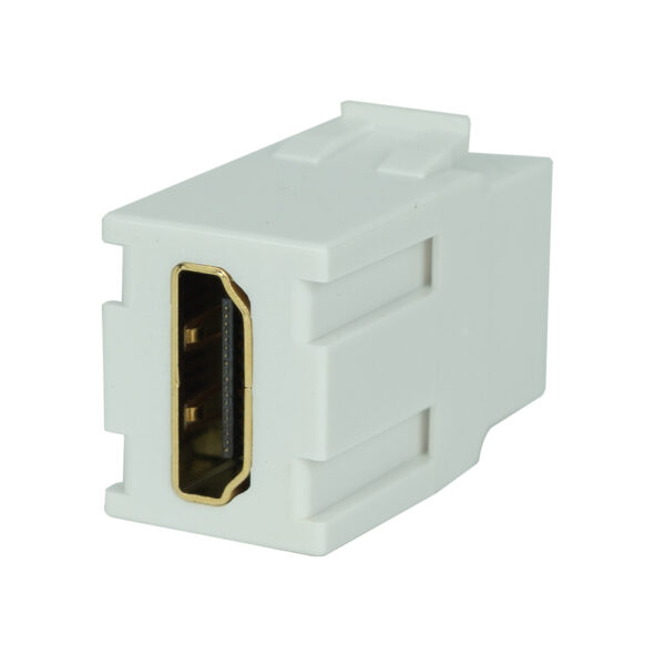 S45-3301W - HDMI Keystone Coupler, White - Image 2