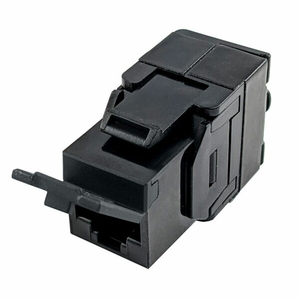 S45-3500B-25 - Cat5e UTP 180 Degree Keystone Jack - Unshielded - Black - 1EA/Bag, 25/Pack - Image 5
