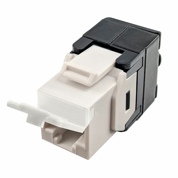 S45-3500W-25 - Cat5e UTP 180 Degree Keystone Jack - Unshielded - White - 1EA/Bag, 25/Pack - Image 5