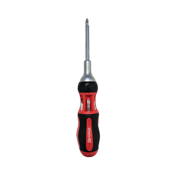 S45-501 - 7-in-1 multi bit ratcheting screwdriver, 9"