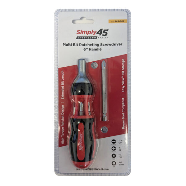 S45-501 - 7-in-1 multi bit ratcheting screwdriver, 9" - Image 4