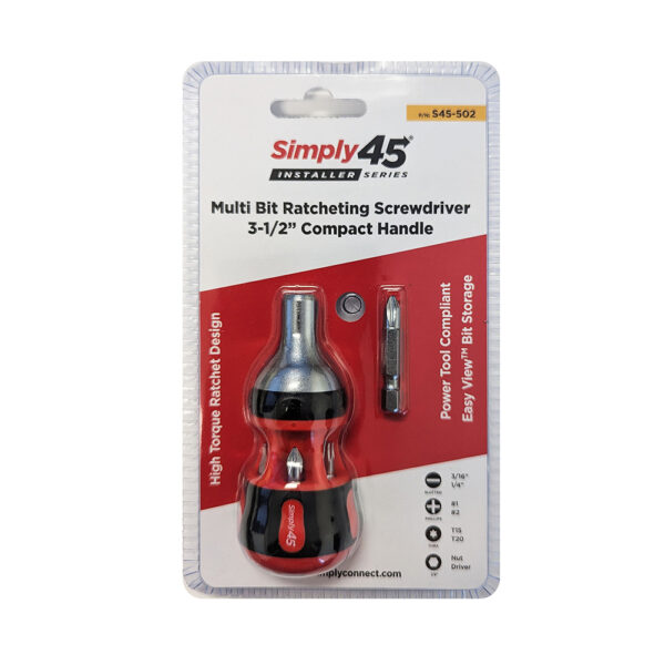 S45-502 - 7-in-1 multi bit ratcheting screwdriver, 4.5" - Image 3