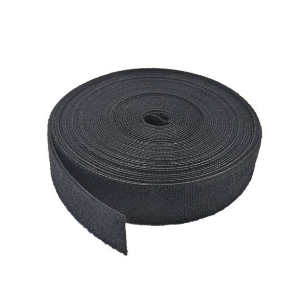 S45-7010 - 1-inch Black Hook and Loop, 25’ - 1ea Bag