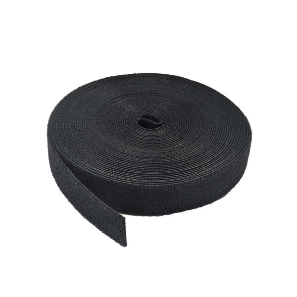 S45-7012 - 1/2-inch Black Hook and Loop, 25’ - 1ea bag.