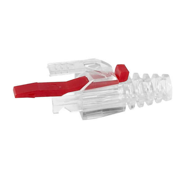 S45-B002P – ProSeries Cat6/6a UTP Integrated Strain Reliefs with RED Locking Pin for Simply45® Pass-Through, ProSeries & Standard RJ45 – 100 pc/Resealable Bag - Image 2