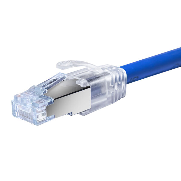 S45-B004P - ProSeries Integrated Strain Relief for all Simpy45® External Ground Shielded RJ45 - Clear - 100pcs/Bag - Image 3