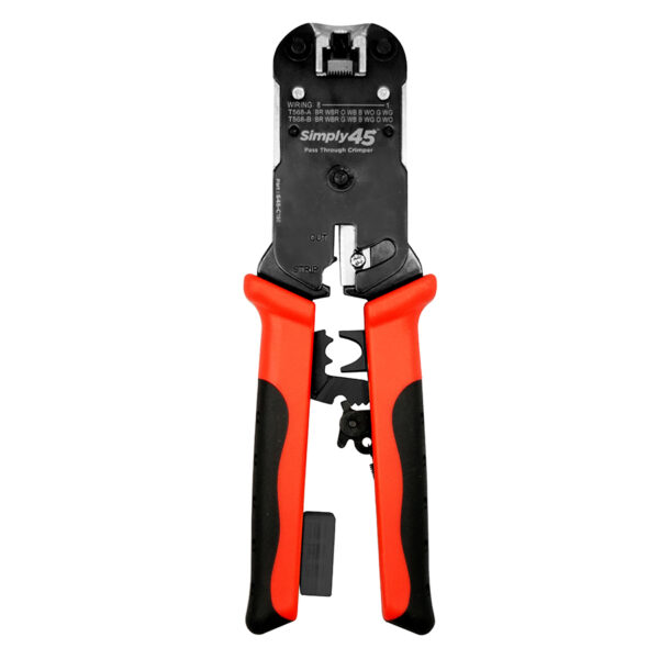 S45-C101 – Simply45® PROSeries All-In-One RJ45 Crimp Tool for all S45 UTP & STP Pass-Through & Standard Connectors - 1ea/Blister Card