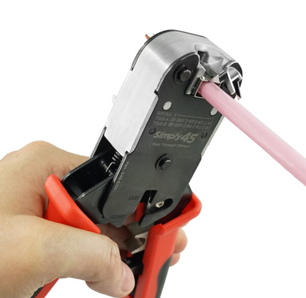 S45-C101 – Simply45® PROSeries All-In-One RJ45 Crimp Tool for all S45 UTP & STP Pass-Through & Standard Connectors - 1ea/Blister Card - Image 5