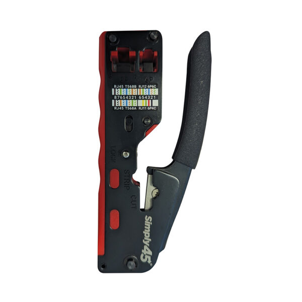S45-C110 – Installer Series Dual Cavity Crimp Tool for STP/UTP Standard & Pass-Through RJ45 and RJ11 Connectors – 1ea/Blister Card - Image 2