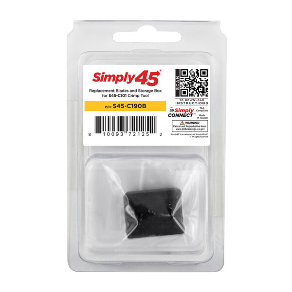 S45-C190B – Replacement Blades and Storage Box for S45-C101 & S45-C100 Crimp Tool