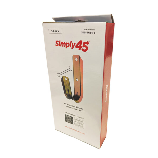 S45-JH64-50 - Standard J Hooks, Size 4", 50 pc - Image 3