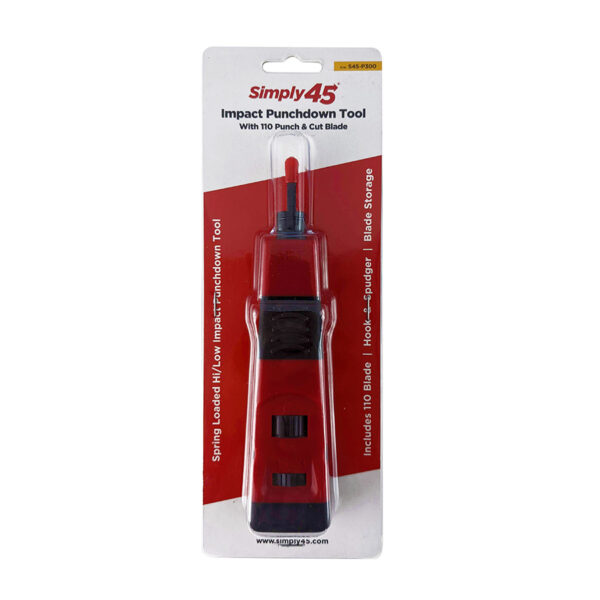 S45-P300 – Simply45® Impact Punchdown Tool with 110 Punch & Cut Blade – 1 Ea/Blister - Image 3