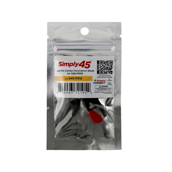 S45-P312 - Punchdown Blade, 66/110 Combo Style - 1 Ea/Blister - Image 3