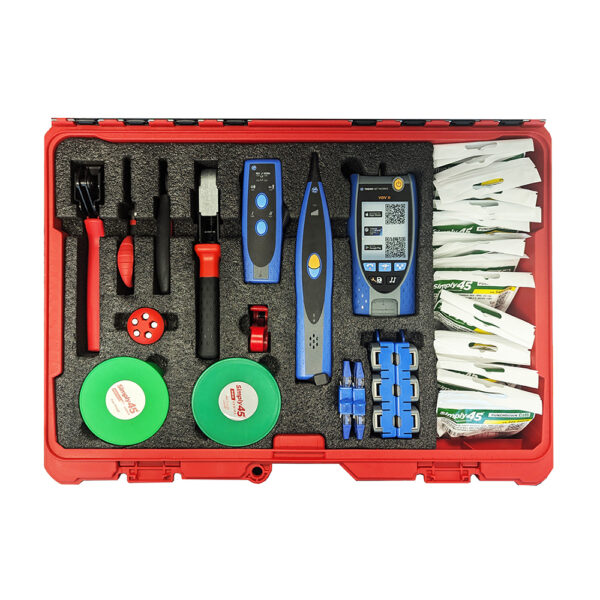 S45-PSKMP2 – PROSeries Milwaukee Packout w/ Cat6, Cat6 STP, PROSeries crimper, Speed Jack Termination Tool, Stubby Screwdriver, stripper, cutters - Case - Image 2