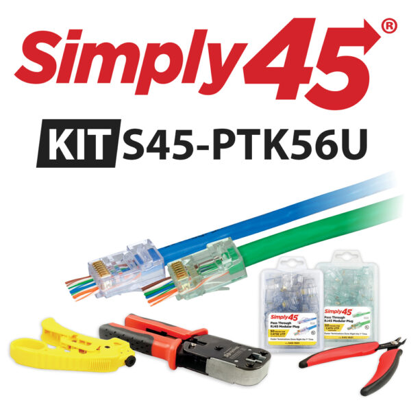 S45-PTK56U - Pass-Through Series - Cat5/6 Pass Through UTP Starter Kit