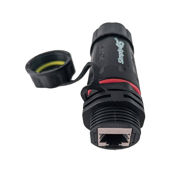 S45-WP3201 - Simply45® 10G Rated Waterproof RJ45 Panel Mount Coupler for STP/UTP Cables - 1pc/Blister Card - Image 3