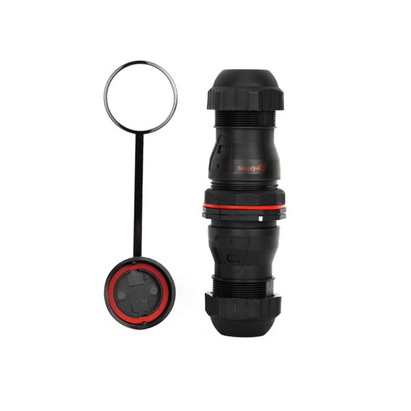 S45-WP3203 - Waterproof In-Line/Splice Coupler with Cap - Image 2