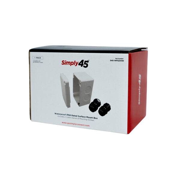 S45-WP3210W - Waterproof Surface Mount Box, White - Image 6