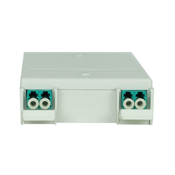 SF-3302LCW - 2 Port Fiber box, LC MM Aqua, white - Image 5