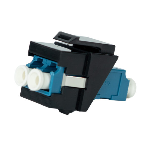 SF-42LCSB - LC/UPC to LC/UPC Blue SM Keystone, Black