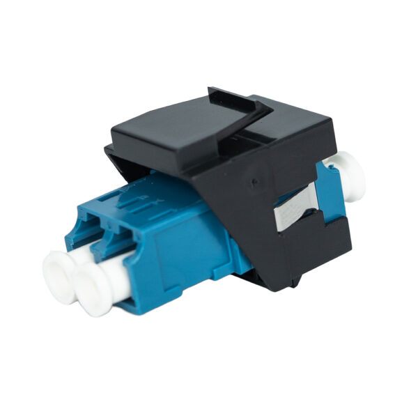 SF-42LCSB - LC/UPC to LC/UPC Blue SM Keystone, Black - Image 2