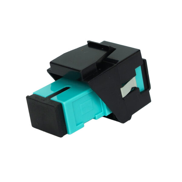 SF-42SCMB - SC/PC to SC/PC Aqua MM Keystone, Black - Image 2