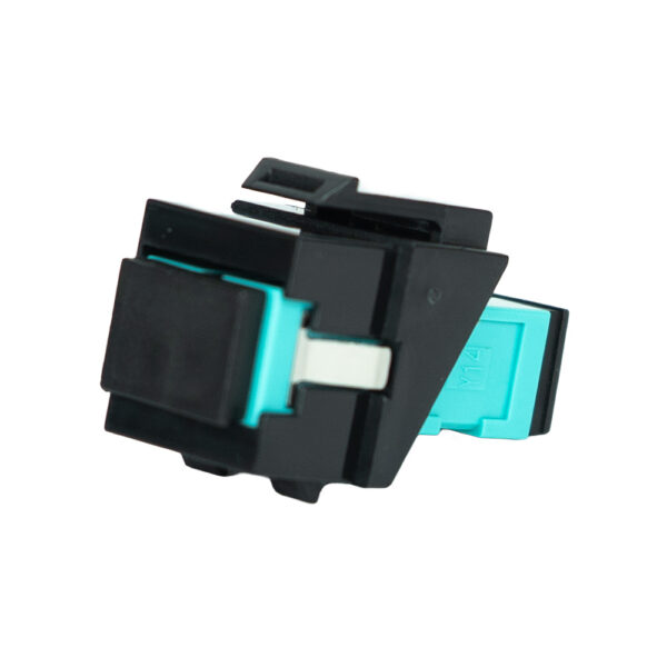 SF-42SCMB-10 - SC/PC to SC/PC Aqua MM Keystone, Black, 10 Pack - Image 2