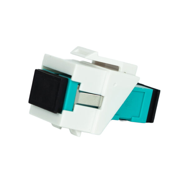 SF-42SCMW - SC/PC to SC/PC Aqua MM Keystone, White