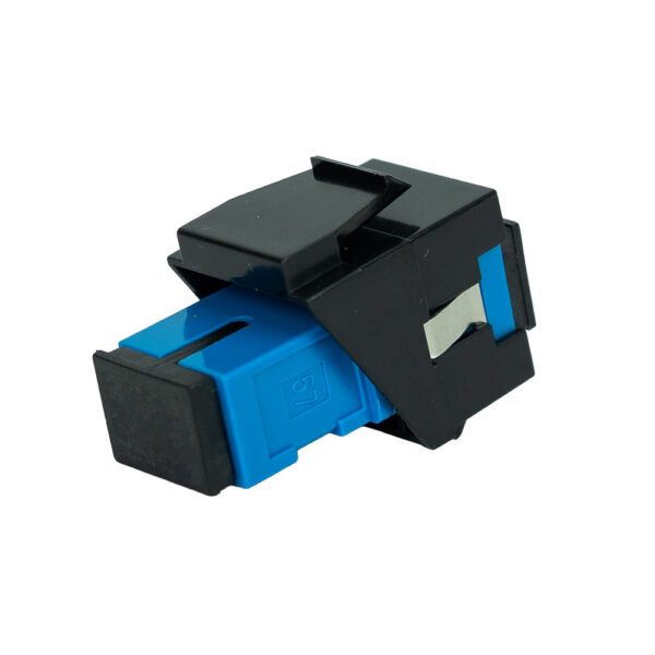 SF-42SCSB-10 - SC/UPC to SC/UPC Blue SM Keystone, Black, 10 Pack - Image 3